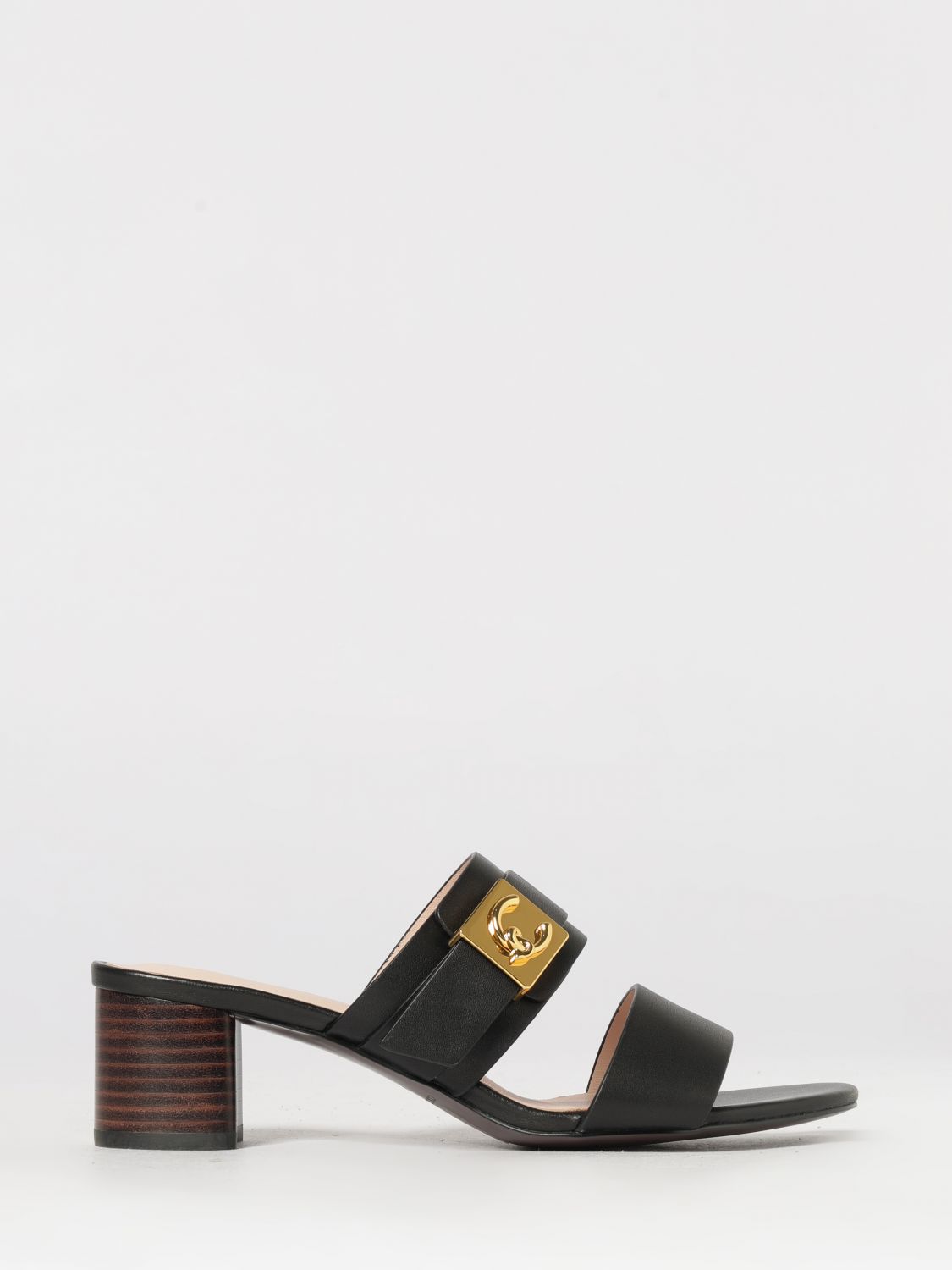COCCINELLE Heeled Sandal Woman color Black