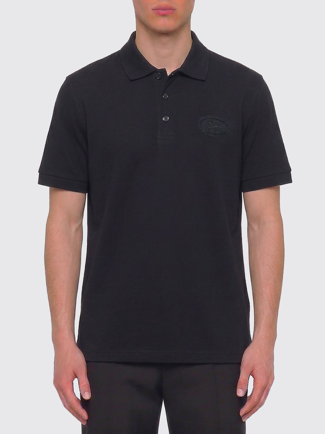 BURBERRY EKD Logo Cotton Polo Shirt　BURBERRY EKD ロゴ コットン ポロシャツ BURBERRY