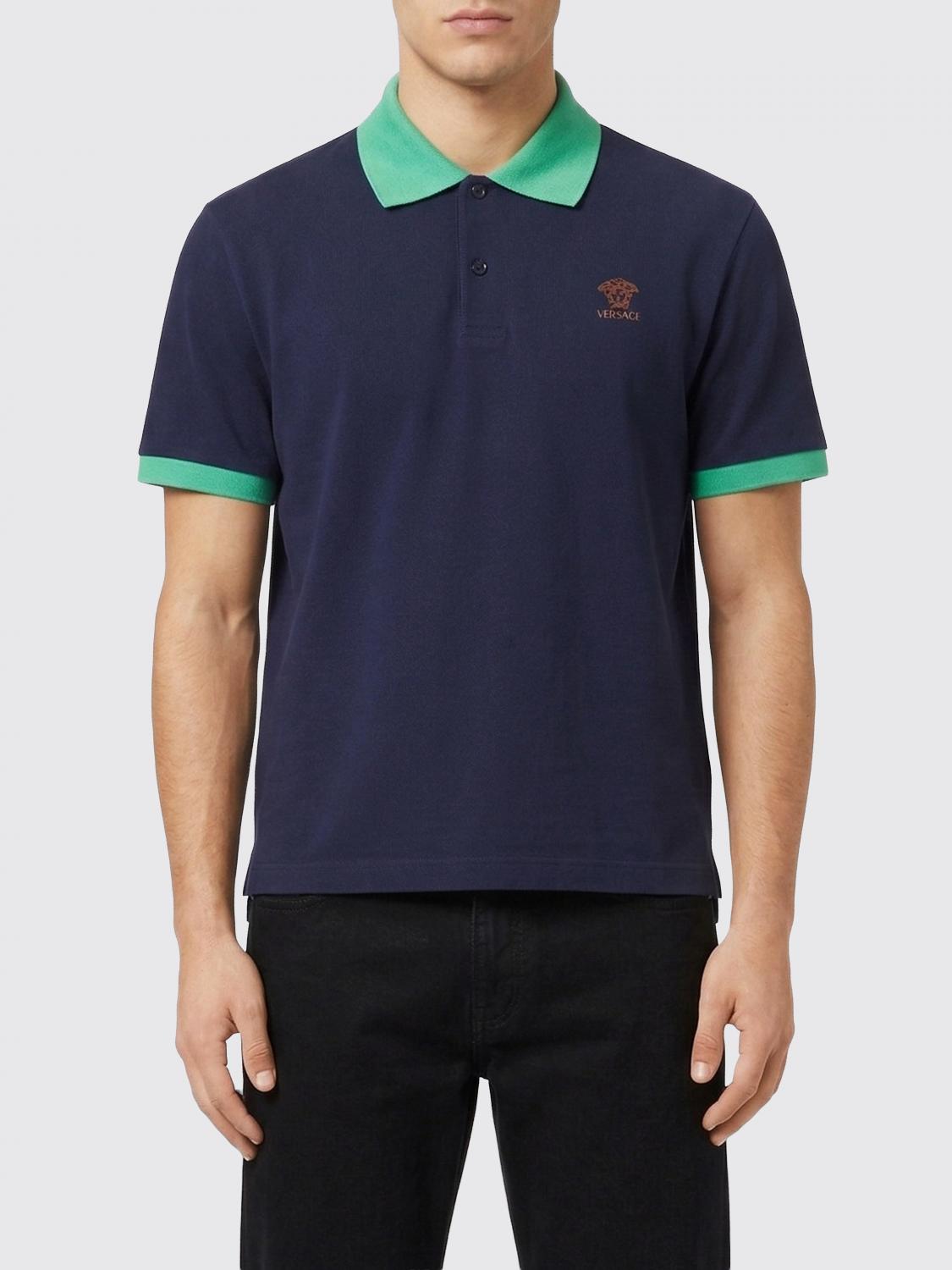 VERSACE VERSACE Medusa Logo Cotton Polo Shirt　VERSACE メドゥーサ ロゴ コットン ポロシャツ
