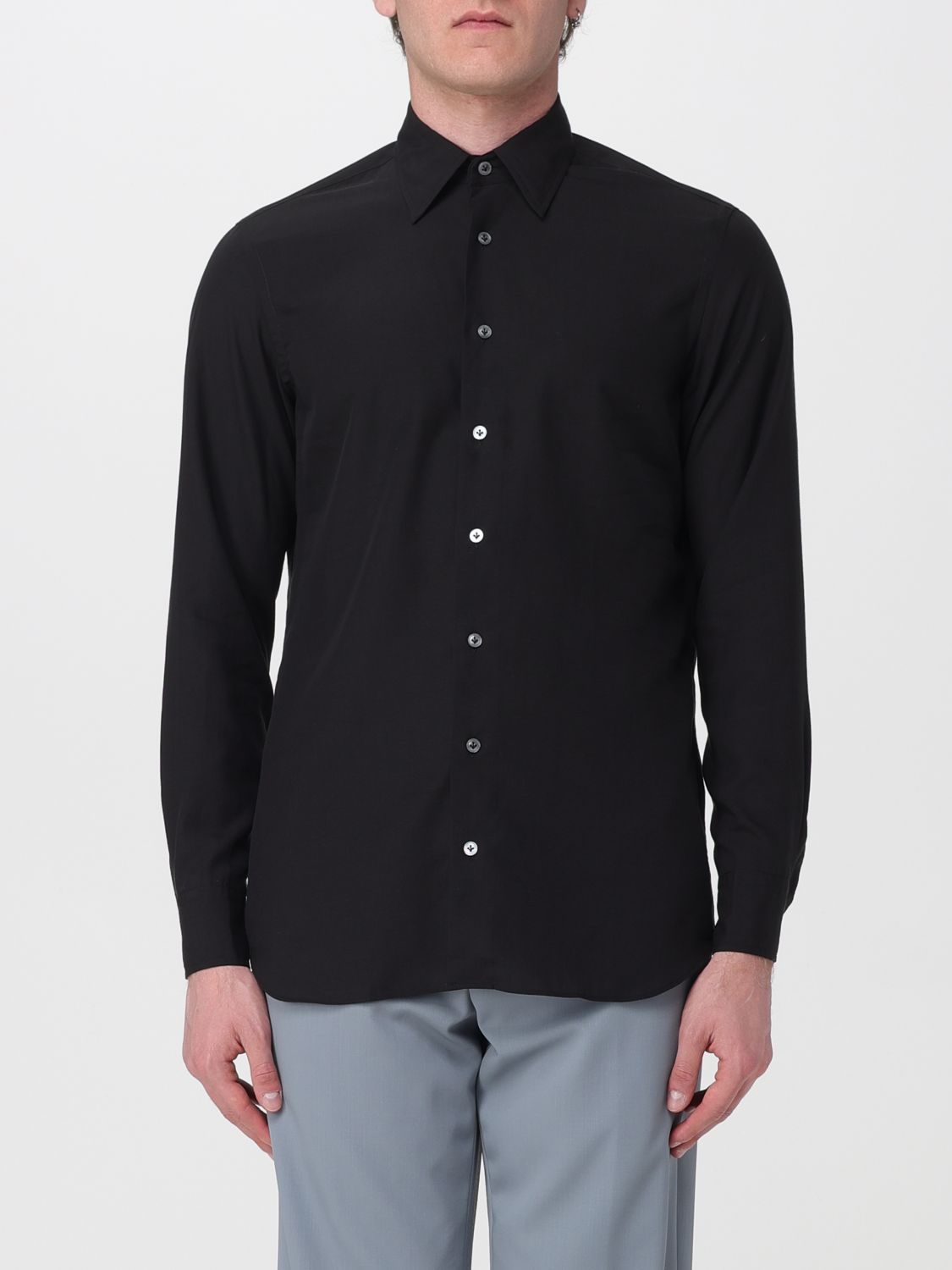 LARDINI Tencel and Linen Shirt　LARDINI テンセル＆リネン シャツ LARDINI