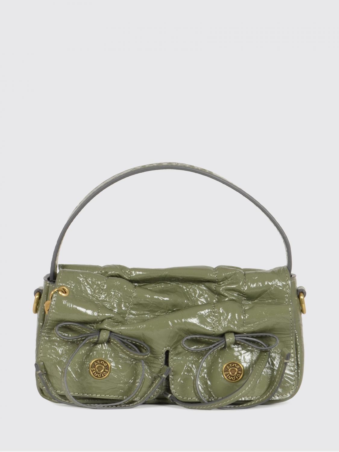 Acne Studios ACNE STUDIOS Mini Bag Woman color Green　ACNE STUDIOS ミニバッグ ウーマン カラー グリーン