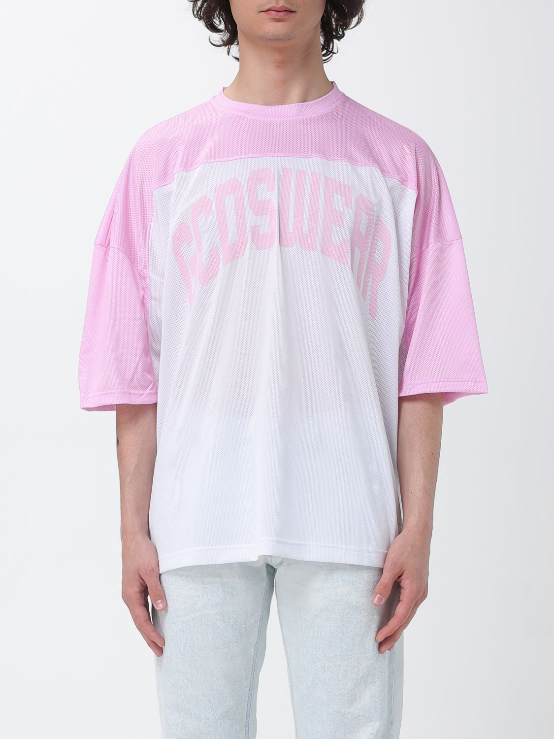 Gcds Oversized Polyester T-Shirt With Logo