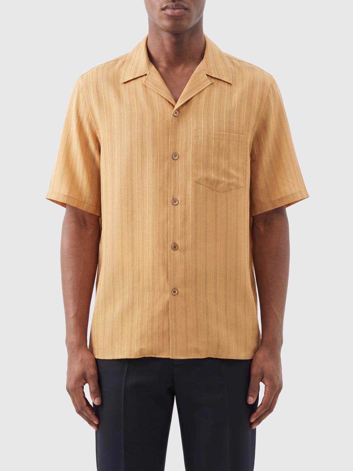 SAINT LAURENT Camicia in seta a righe