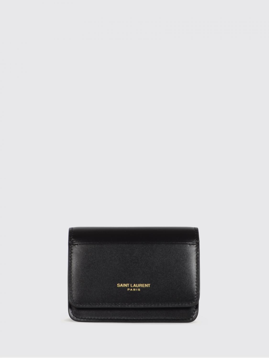 SAINT LAURENT Porta biglietti da visita in pelle