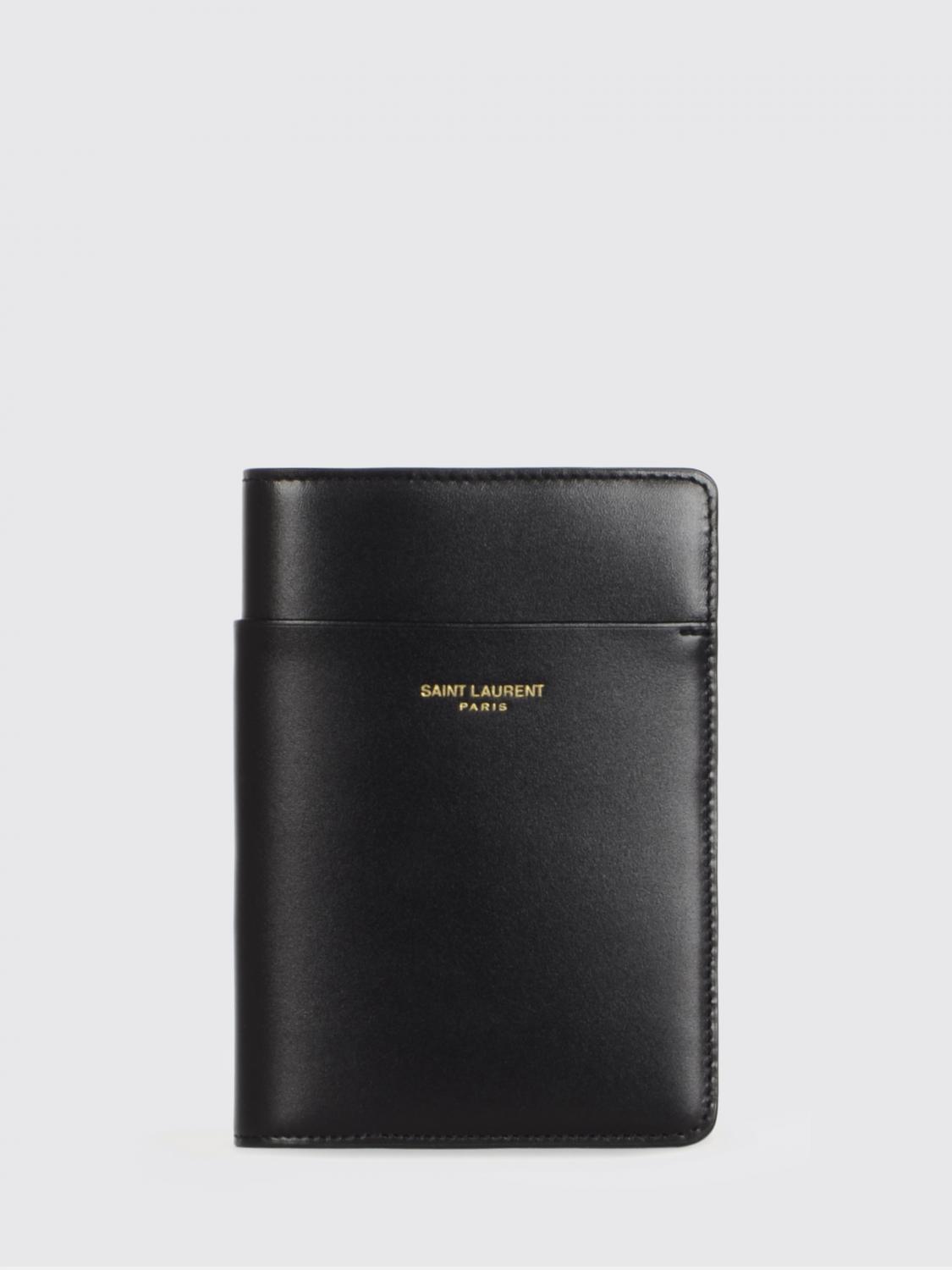 SAINT LAURENT Porta passaporto in pelle