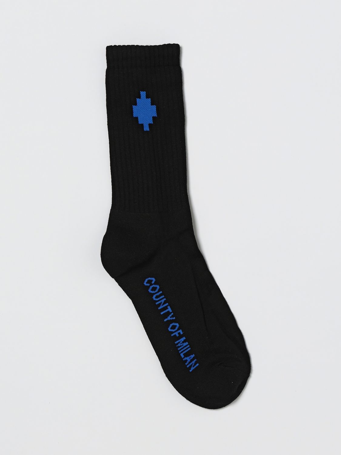 County of Milan Stretch-Baumwollsocken mit Jacquard-Logo