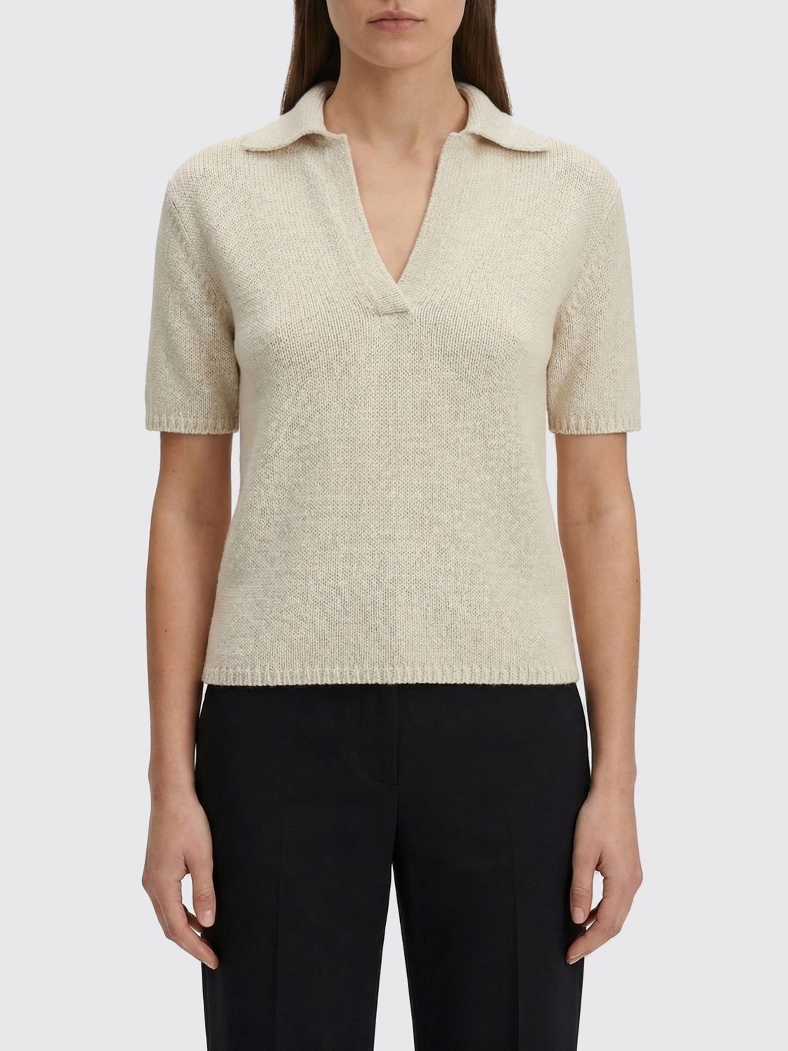 GABRIELA HEARST Kaschmir-Strickpolohemd