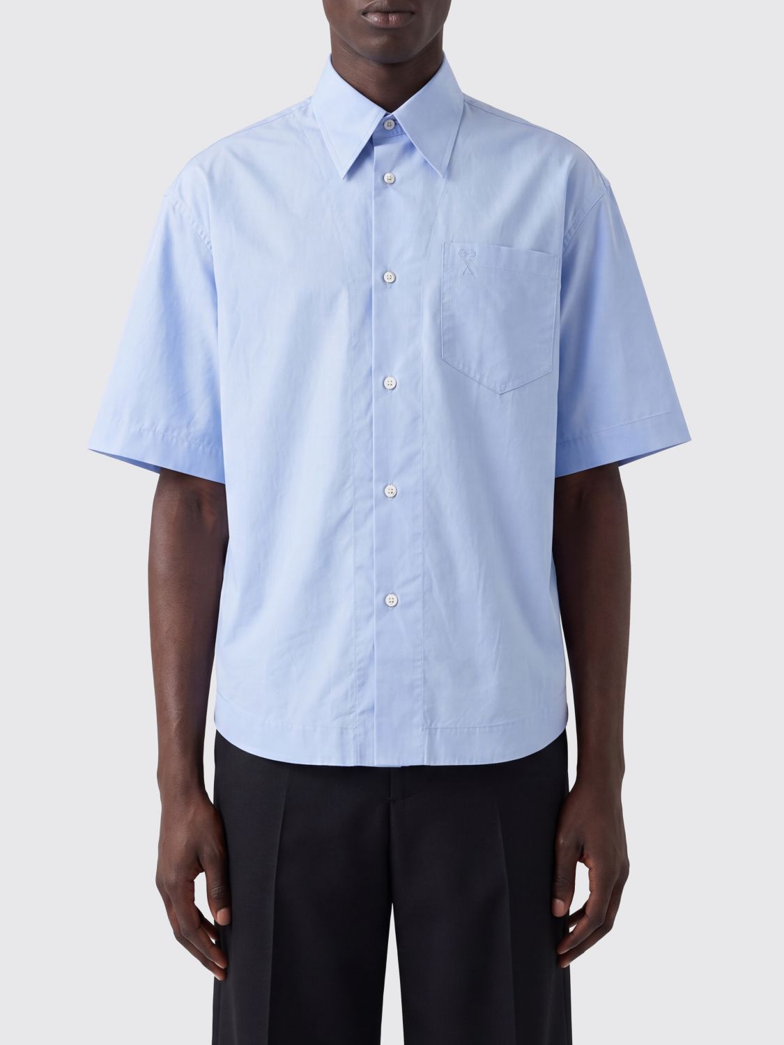 AMI PARIS Shirt Men color Blue
