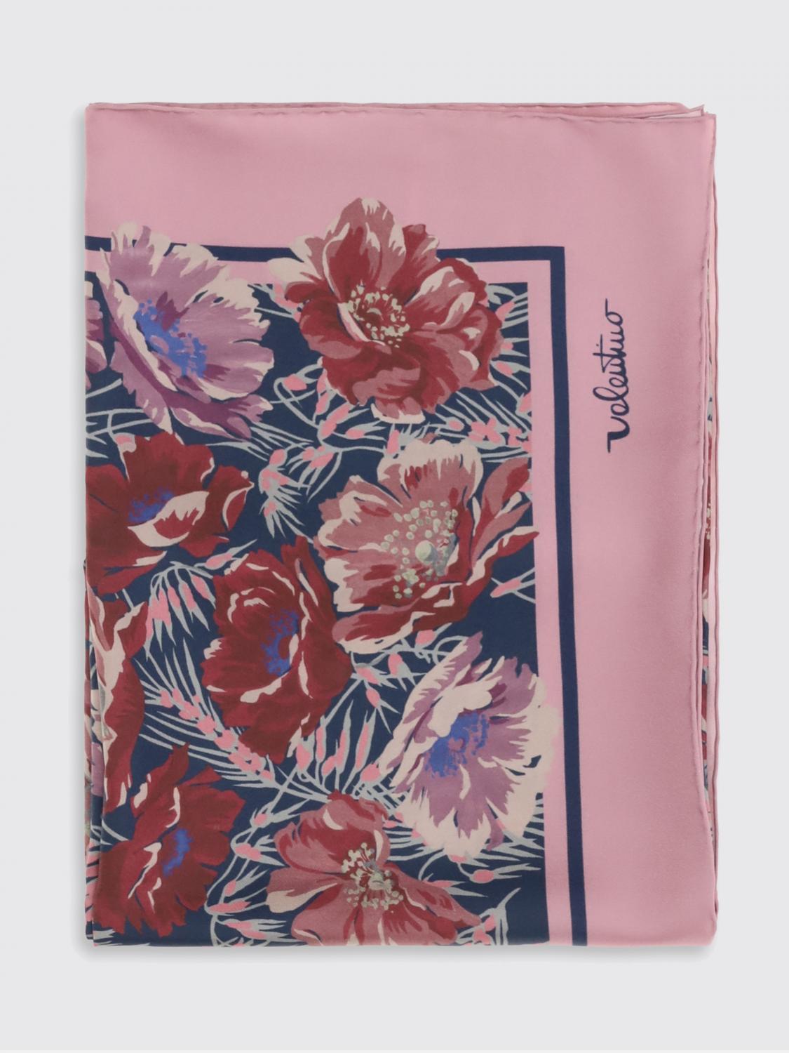 VALENTINO VALENTINO GARAVANI Floral Print Silk Foulard　VALENTINO GARAVANI フローラルプリント シルクスカーフ