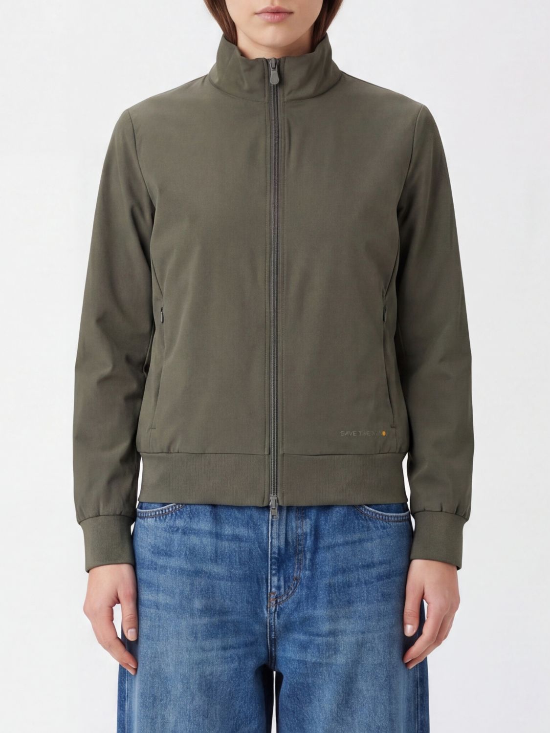 Save The Duck Stretch Nylon Zip Hoodie