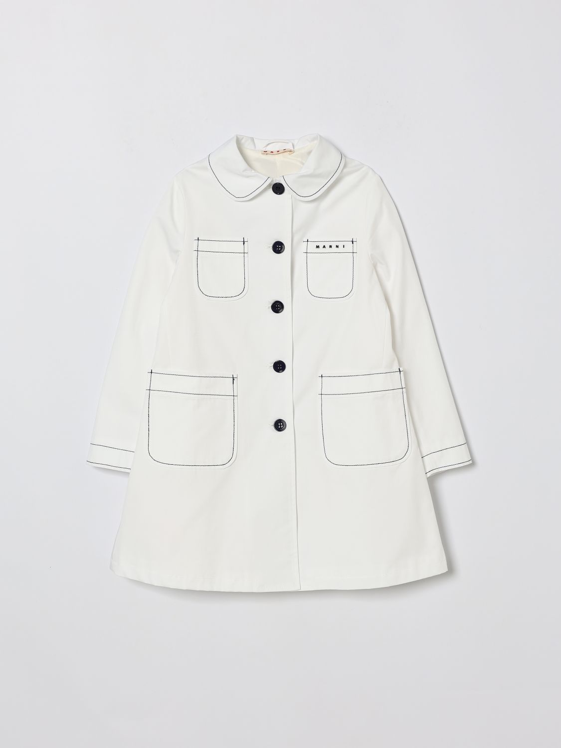 MARNI Logo Cotton Trench Coat　MARNI ロゴ コットン トレンチコート MARNI