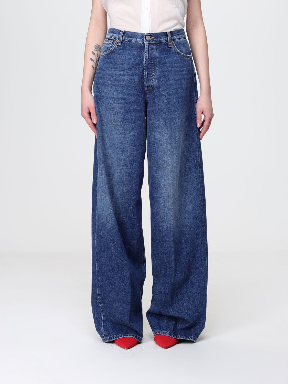 DONDUP Weite Jeans aus Baumwolldenim