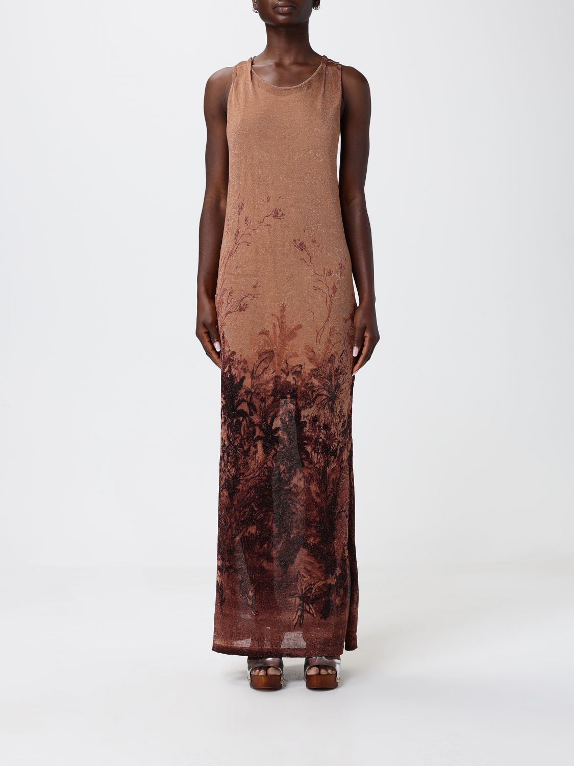 LIU JO Langes Viskosekleid mit Blumenmuster