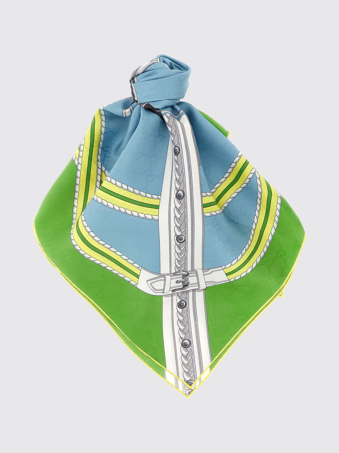 GUCCI Foulard stampato in seta