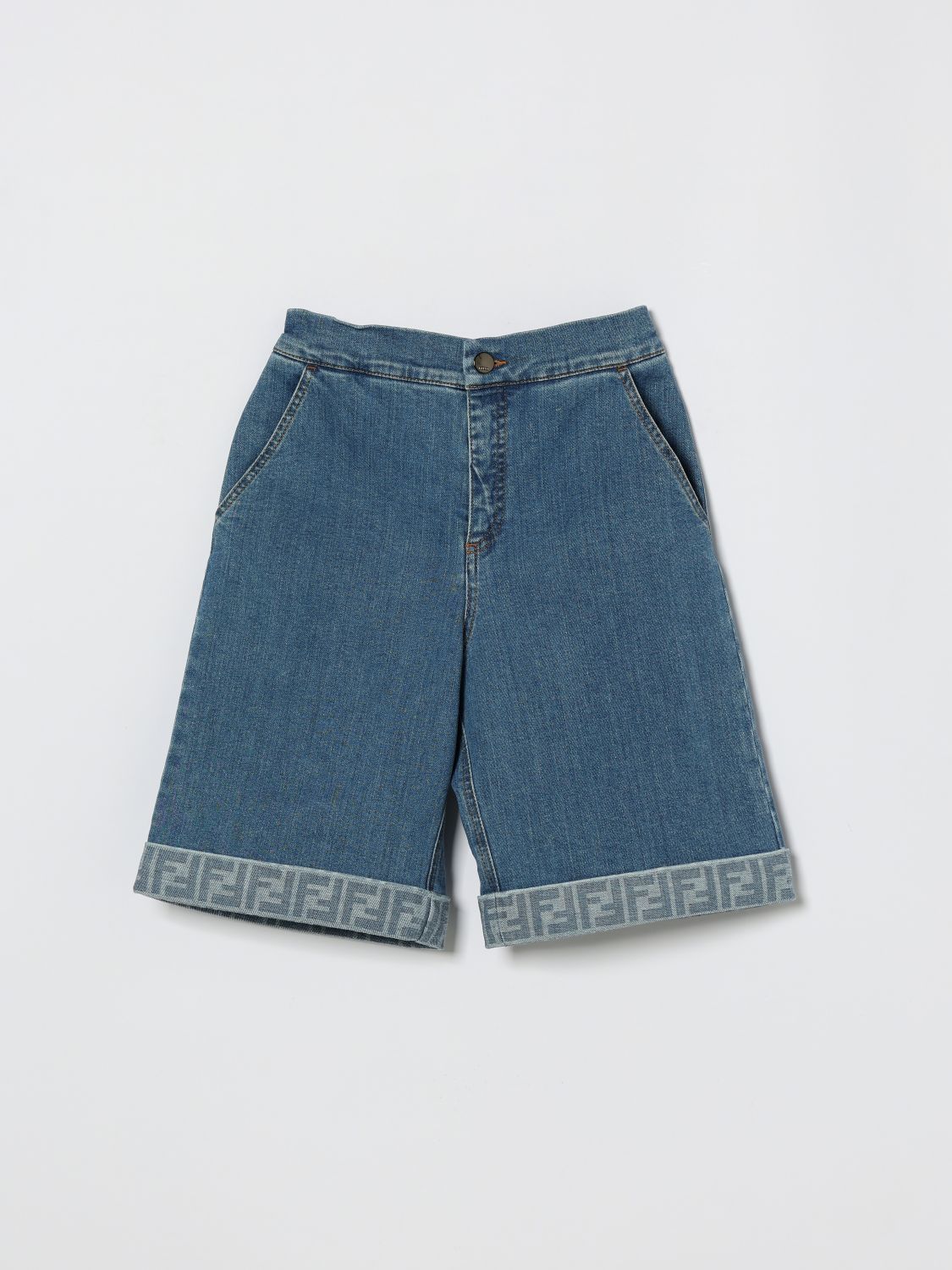 FENDI Pantaloncini in denim stretch