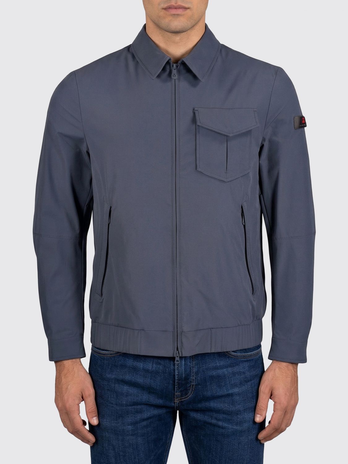 Peuterey Nylon Shirt Jacket In 블루