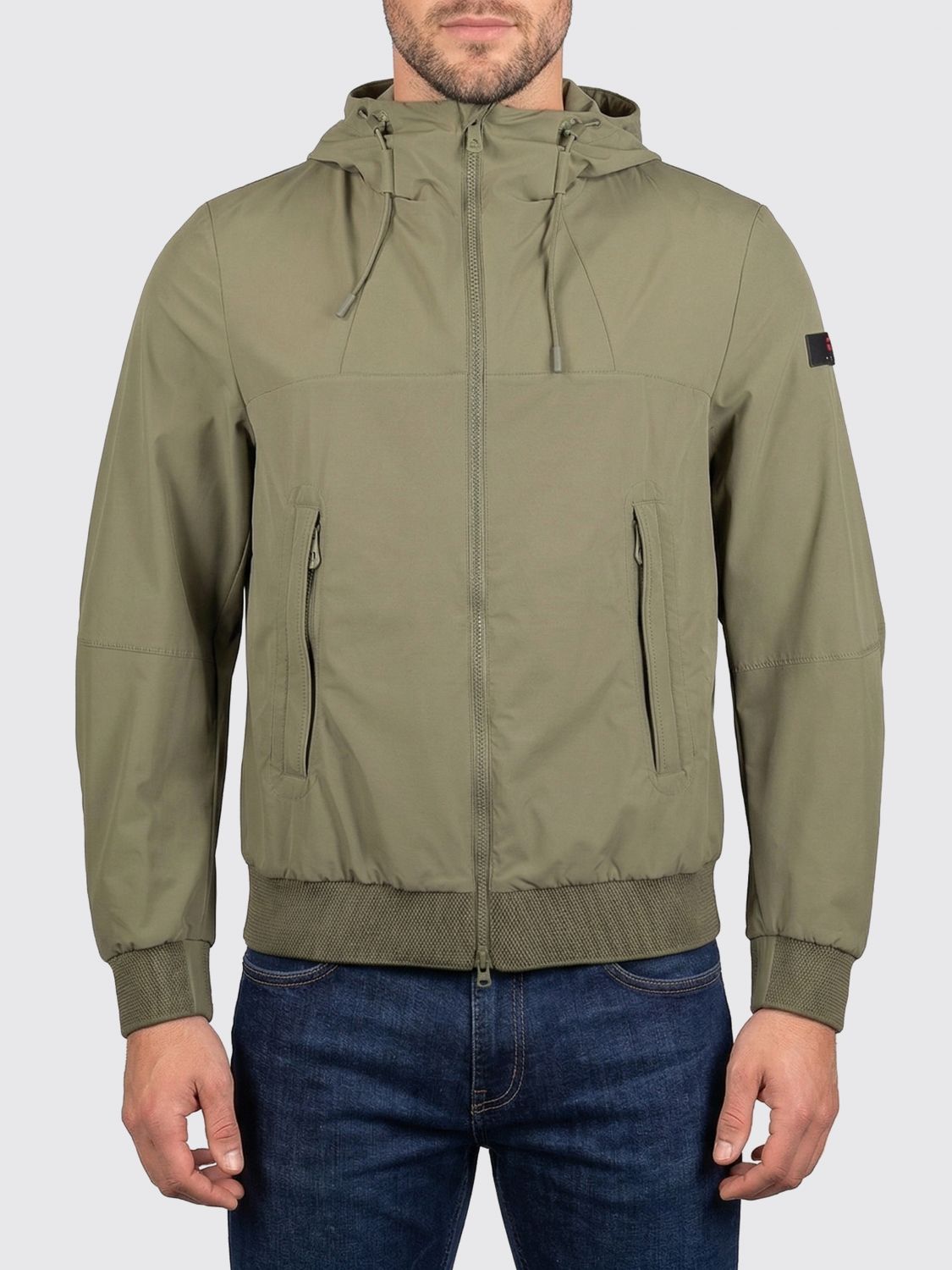 Peuterey Uyapo Nylon Hooded Jacket In 그린