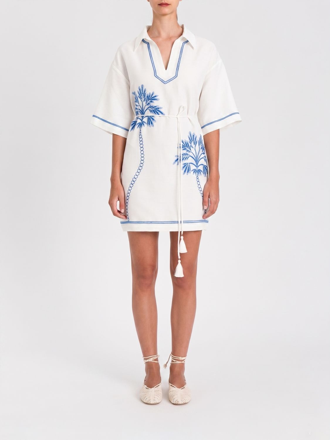 Twinset U & b Chemisier Dress in Linen Blend