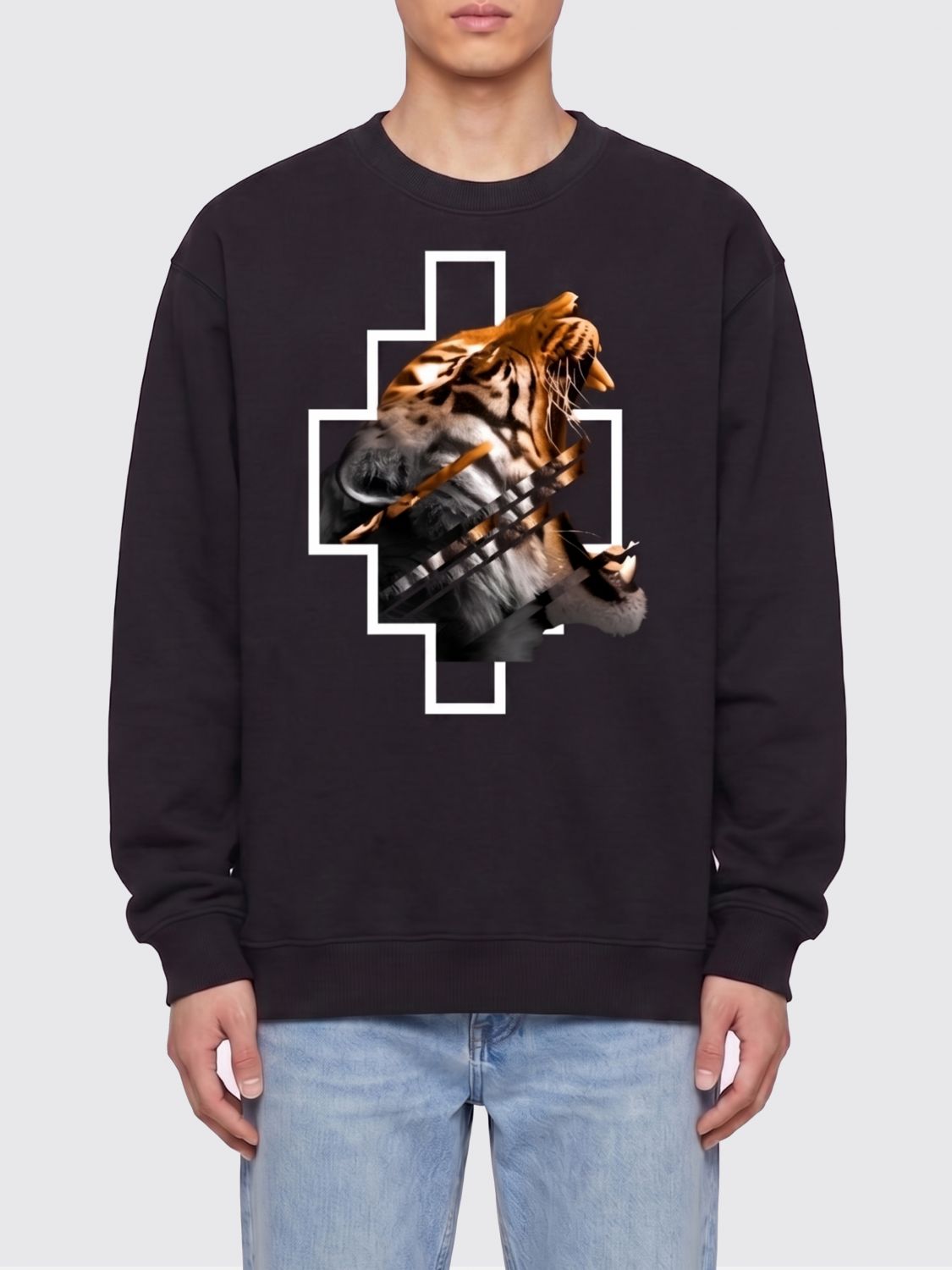 County of Milan Baumwoll-Rundhals-Sweatshirt mit Logo