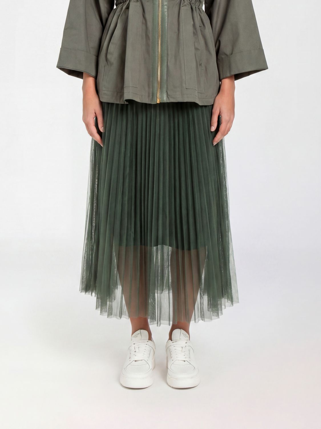 TWINSET U & B Skirt Woman color Green