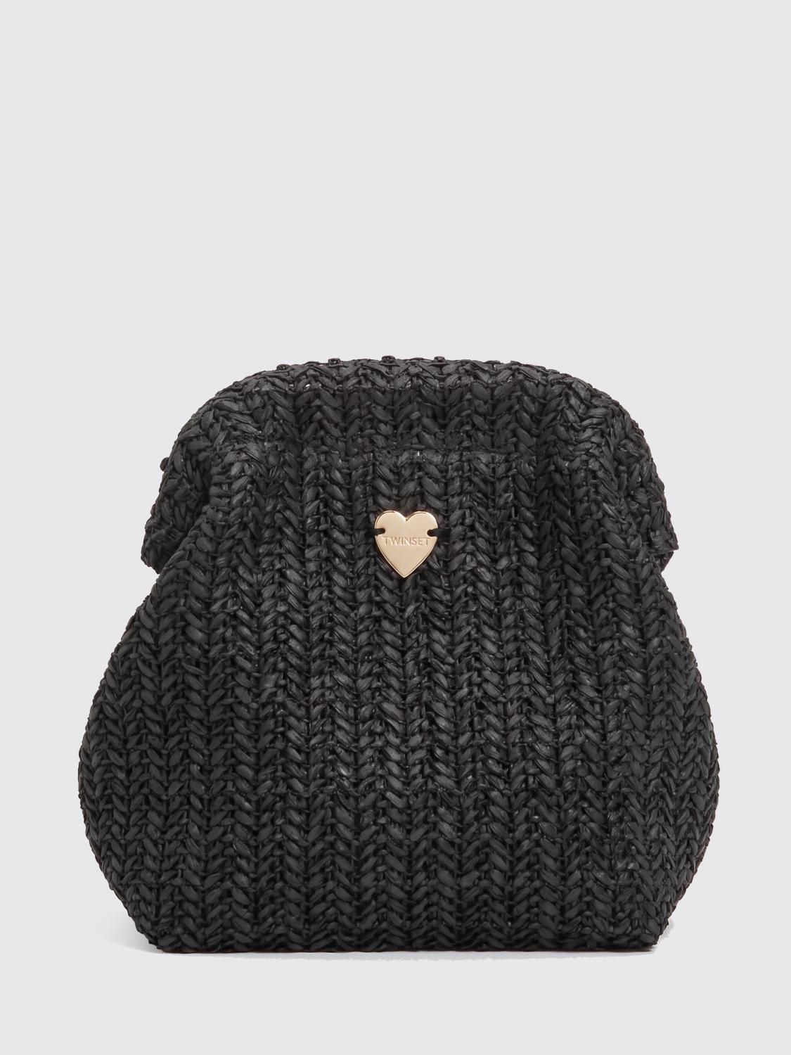 TWINSET U & B Häkel-Bast-Pochette