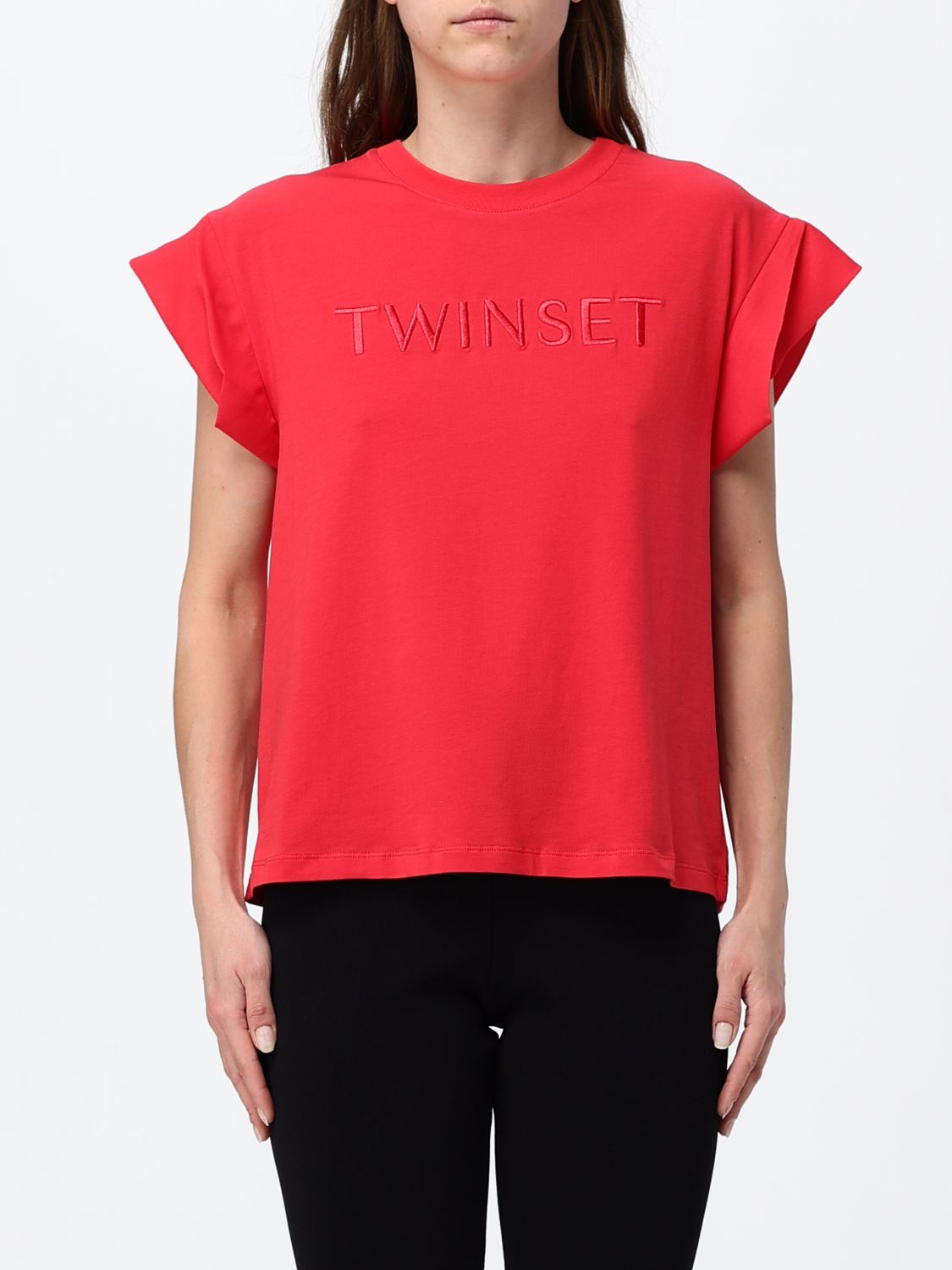 Twinset U & b Cotton T-Shirts with Logo