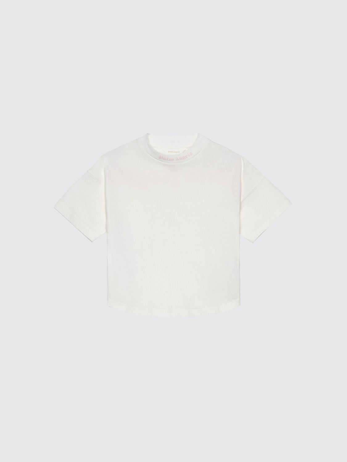 PALM ANGELS Cotton T-Shirt with Logo　PALM ANGELS ロゴ入りコットン Tシャツ PALM