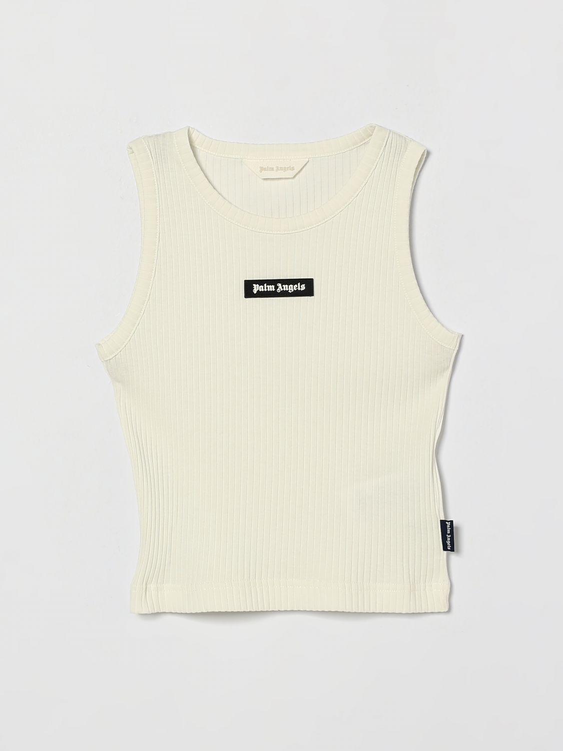 PALM ANGELS Top in cotone con logo