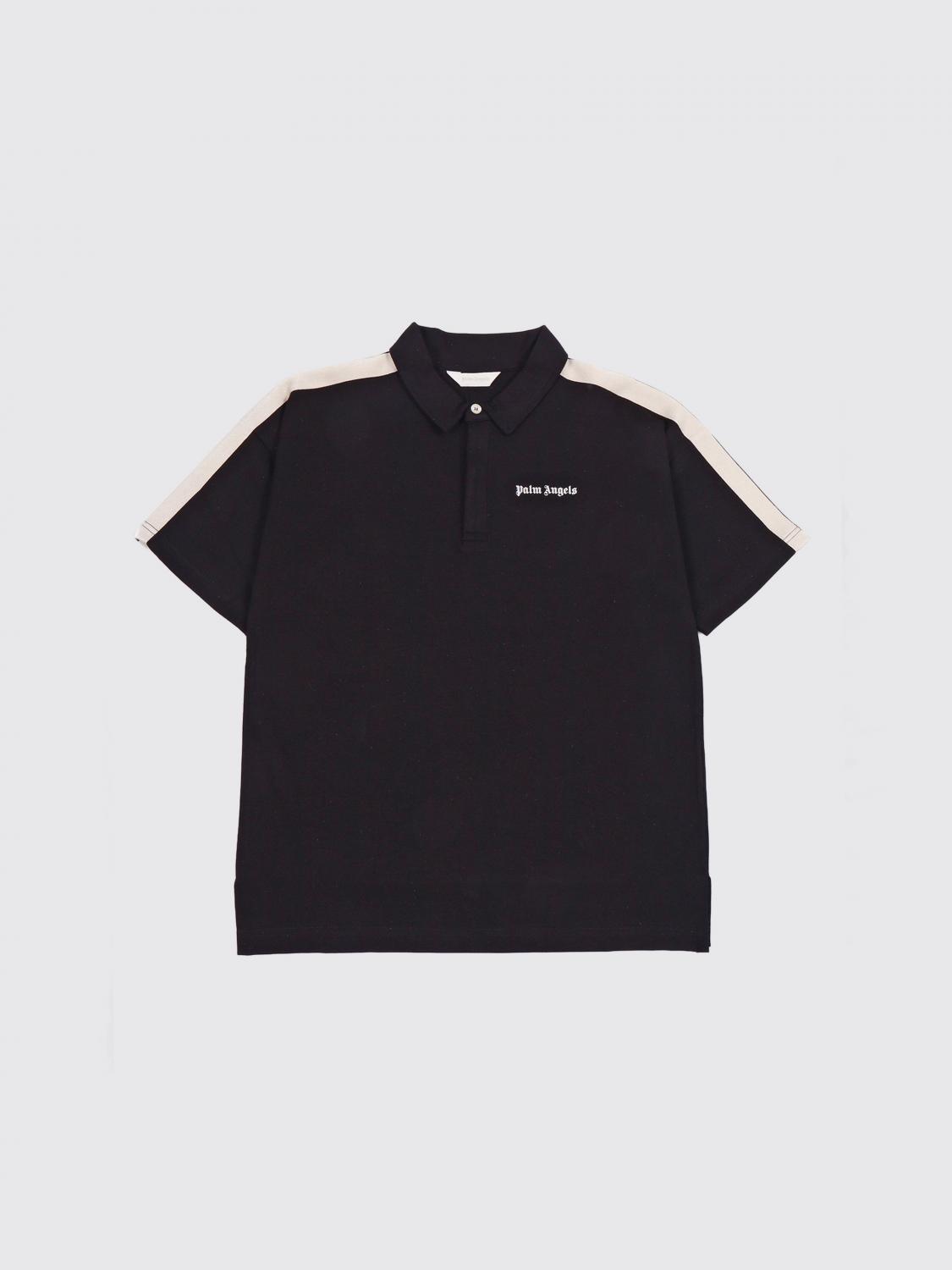 PALM ANGELS Polo Shirt Kids color Black
