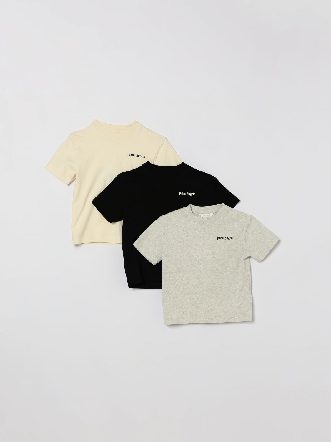PALM ANGELS 3er-Set Baumwoll-T-Shirts mit Logo
