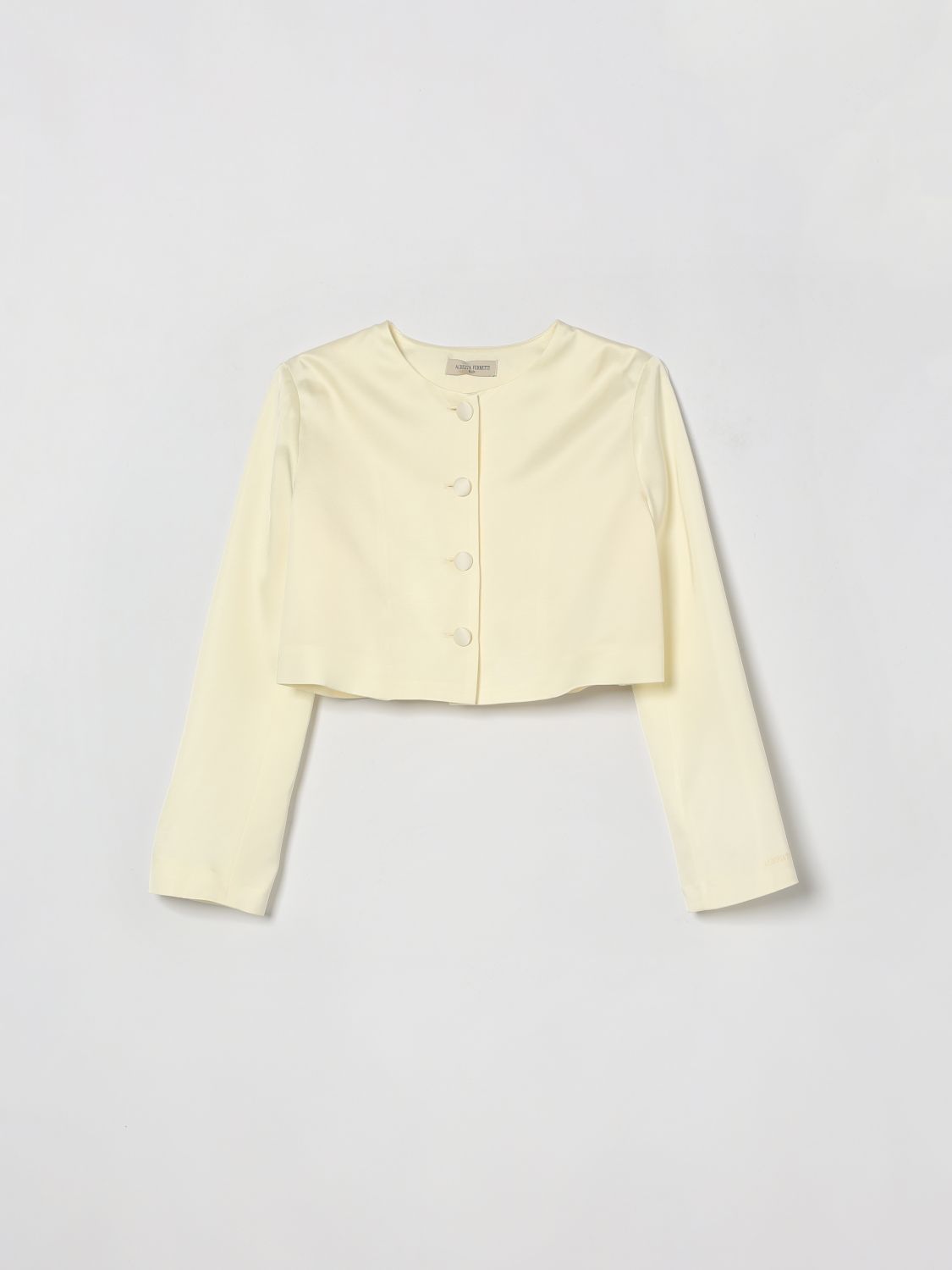 ALBERTA FERRETTI Jacket Kids color Yellow Cream