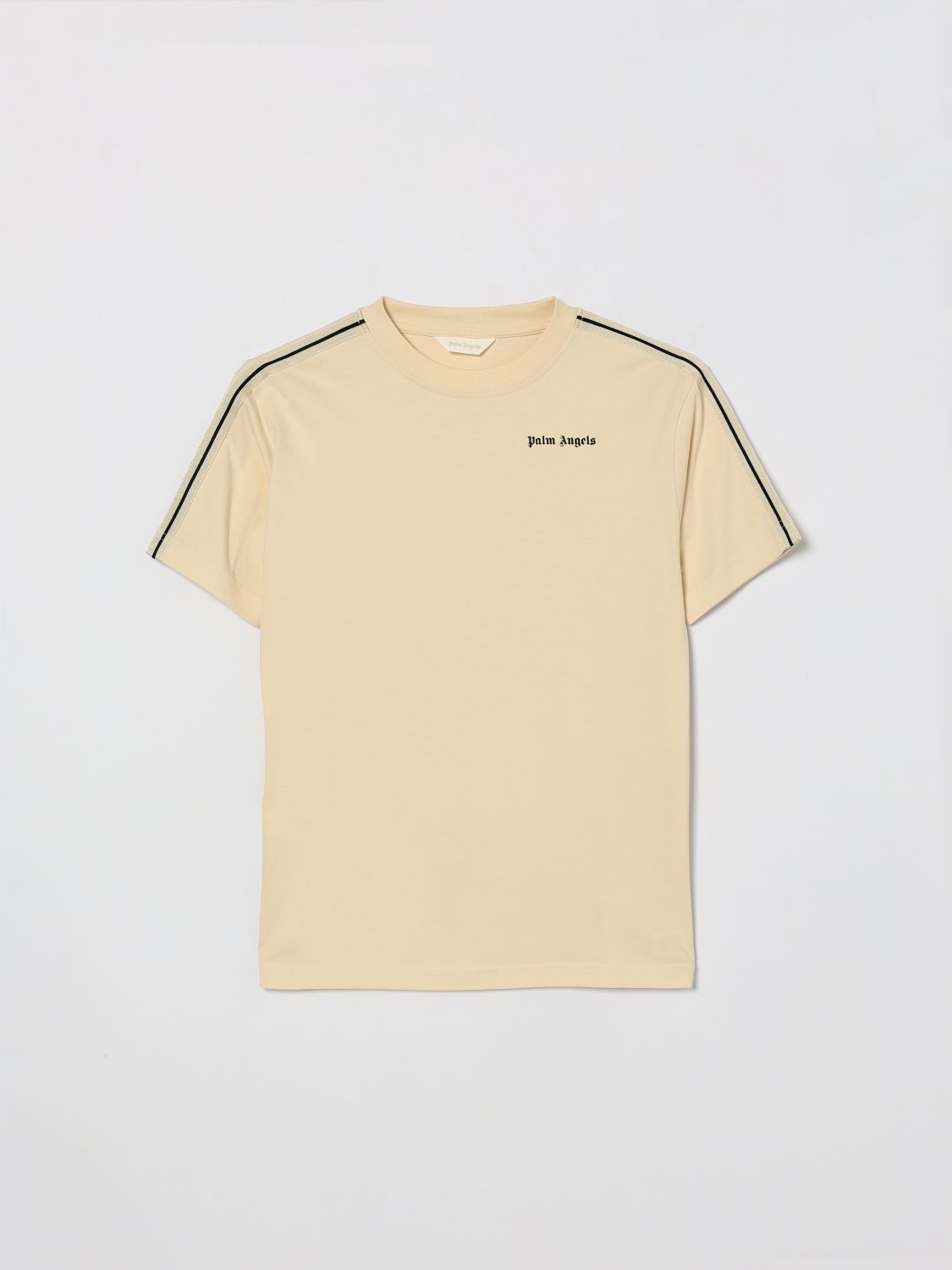 PALM ANGELS Cotton T-Shirt with Logo　PALM ANGELS ロゴ入りコットン Tシャツ PALM