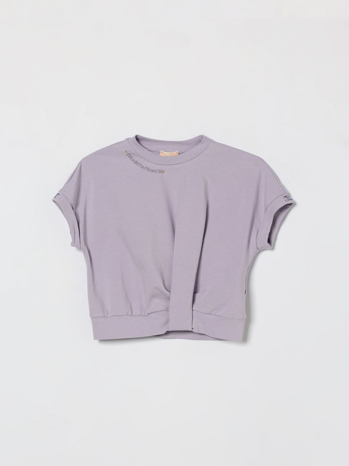 ELISABETTA FRANCHI LA MIA BAMBINA Baumwoll-T-Shirt mit Logo