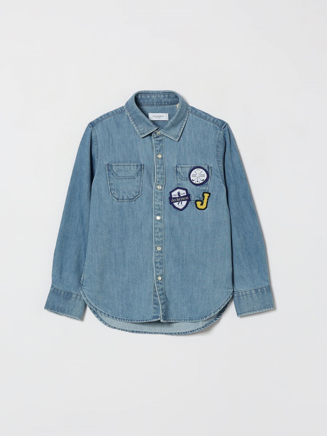 JECKERSON Camicia casual in denim di cotone