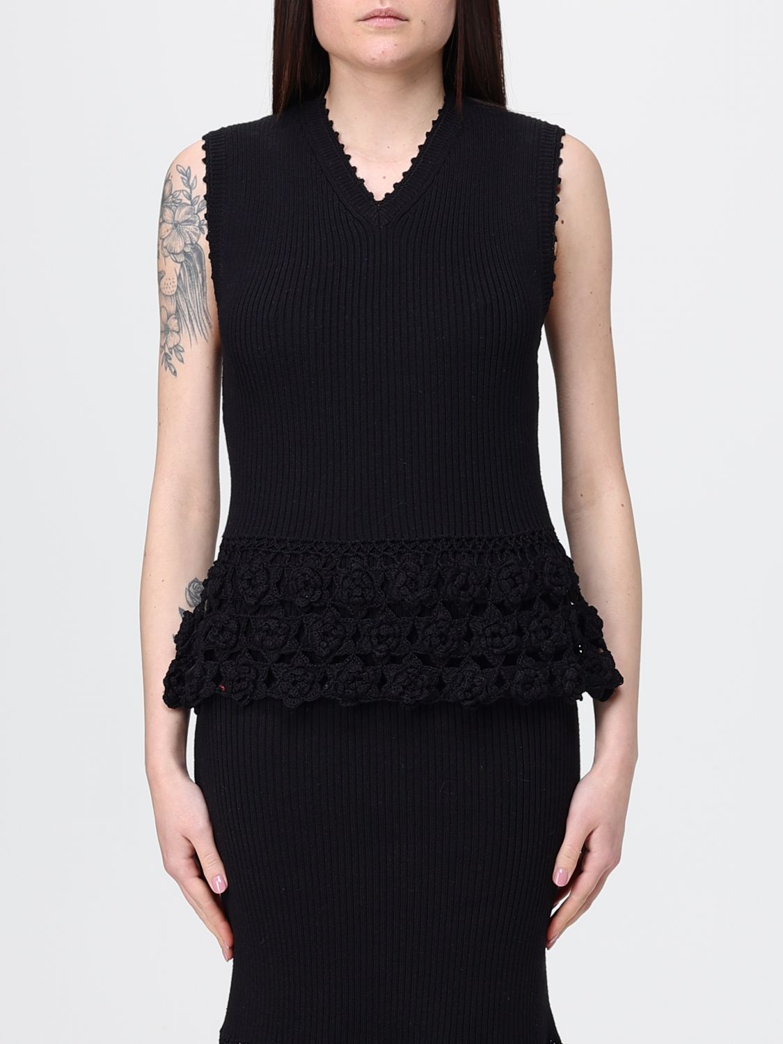 GANNI Organic Cotton Knit Top　GANNI オーガニックコットンニットトップ GANNI