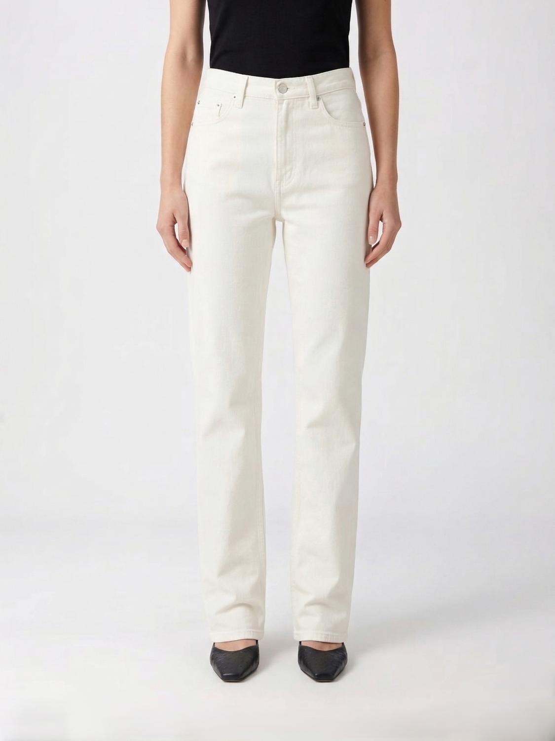 LOULOU DE SAISON Cotton Denim Slim Fit Jeans