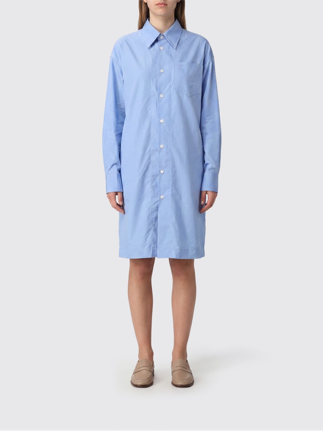 AMI PARIS Dress Woman color Blue