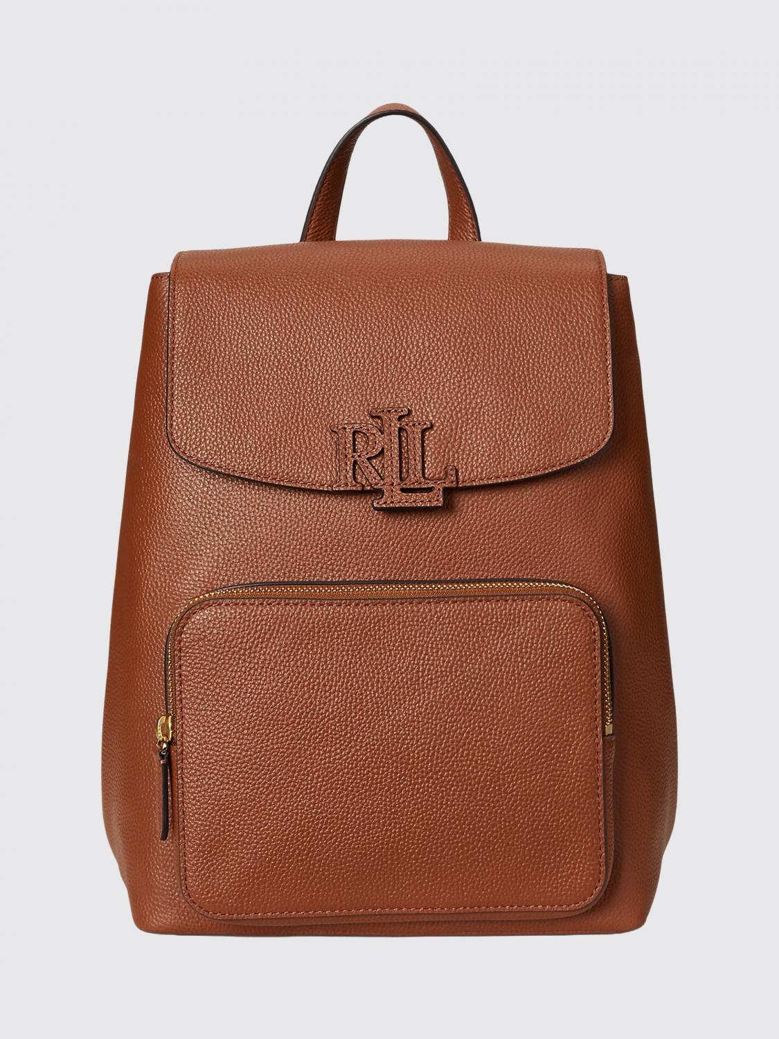 LAUREN RALPH LAUREN Zaino in pelle a grana