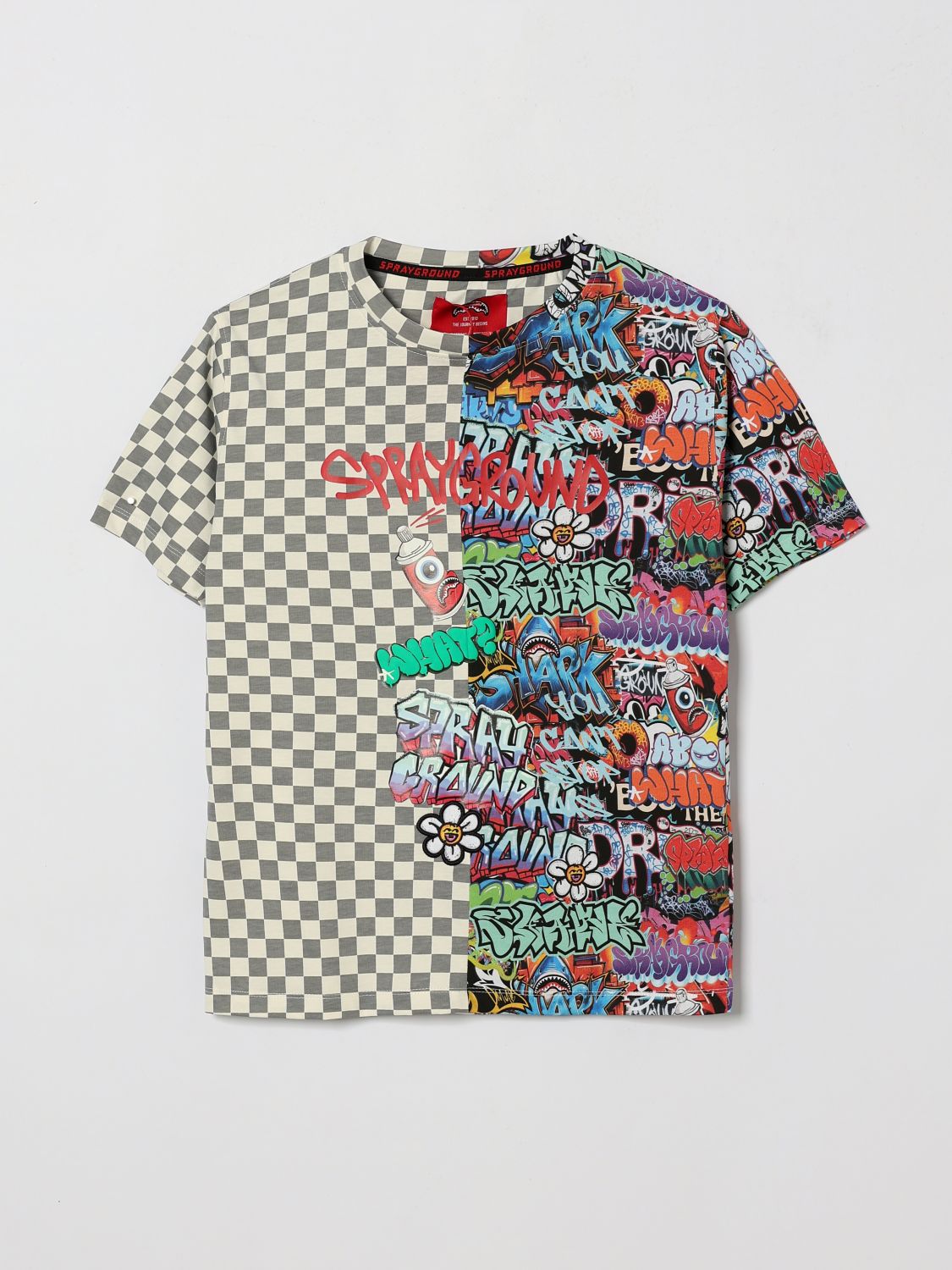 SPRAYGROUND T-shirt in cotone stampata