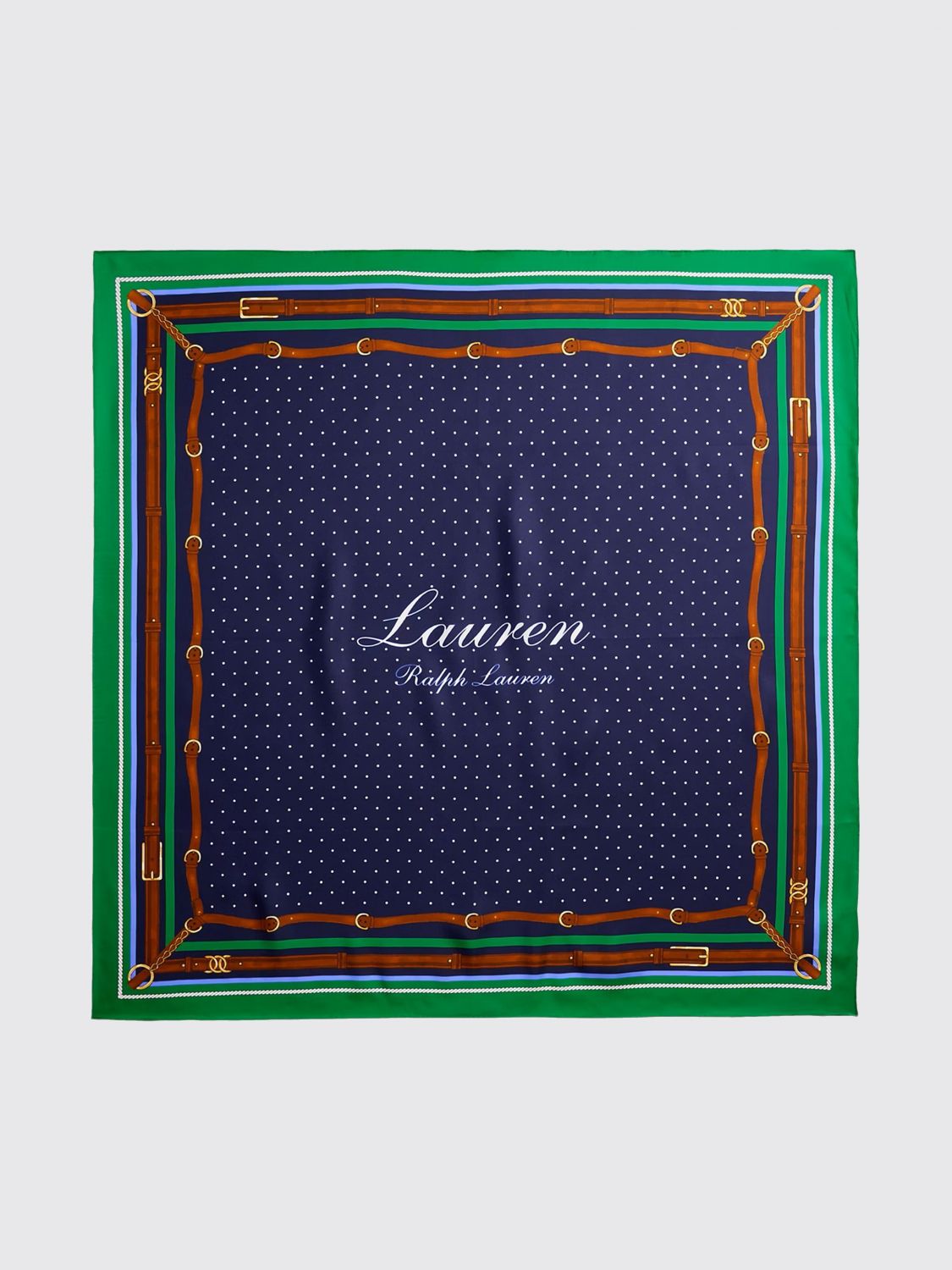 LAUREN RALPH LAUREN Foulard in seta con stampa a pois