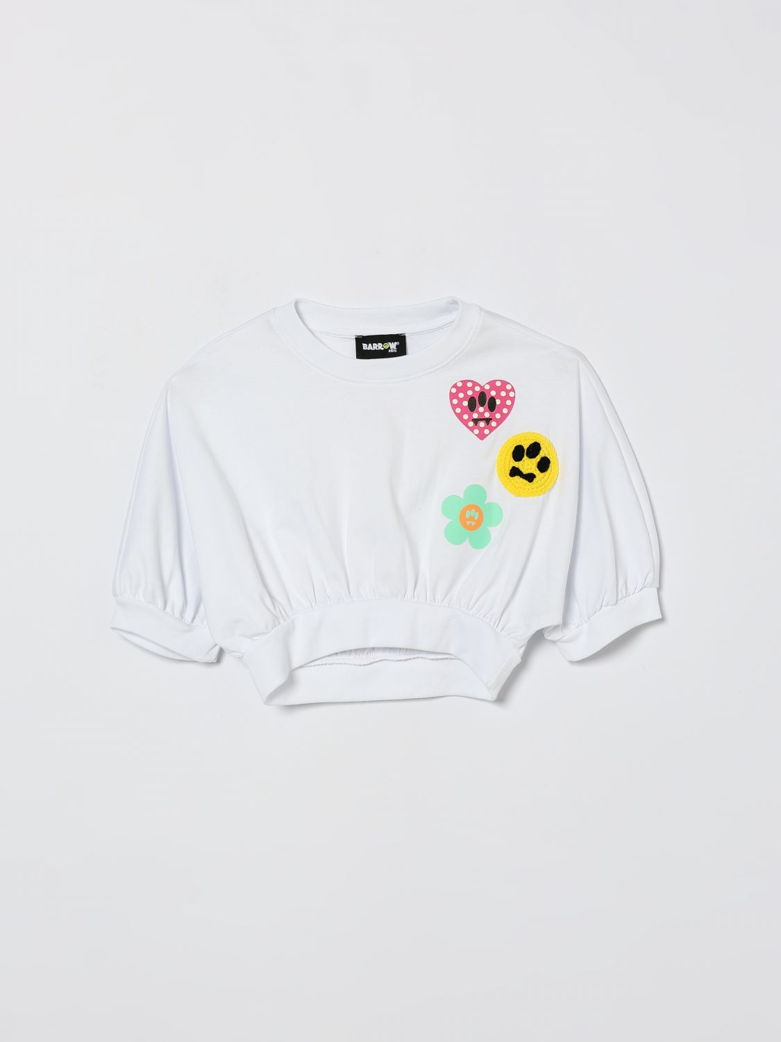 BARROW KIDS Kurzes Baumwoll-T-Shirt mit Grafikprints