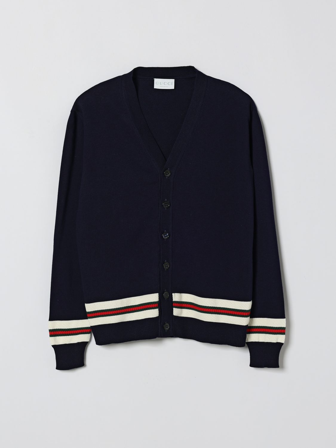 GUCCI Cardigan in cotone Web