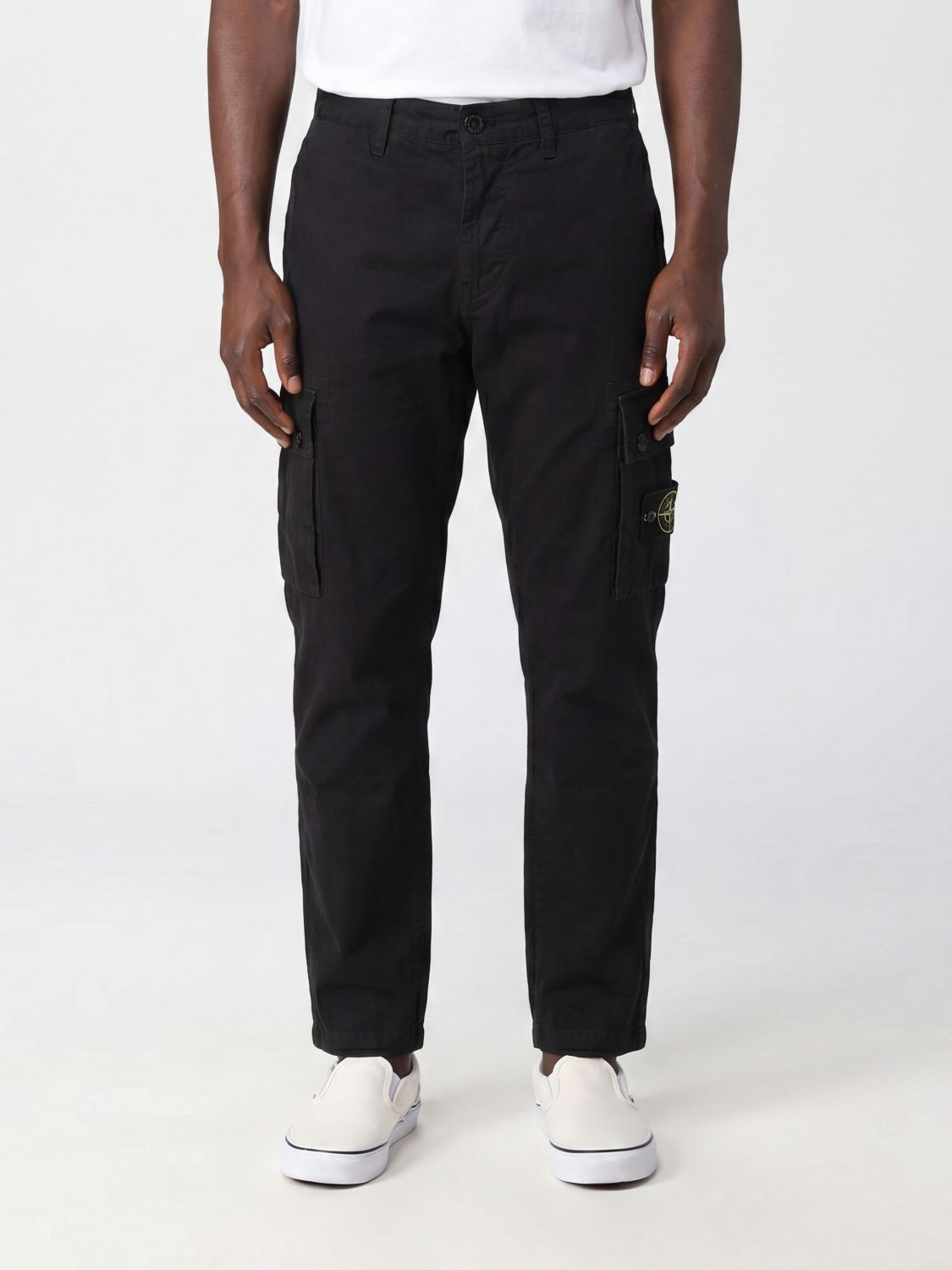 STONE ISLAND Pantaloni cargo in cotone