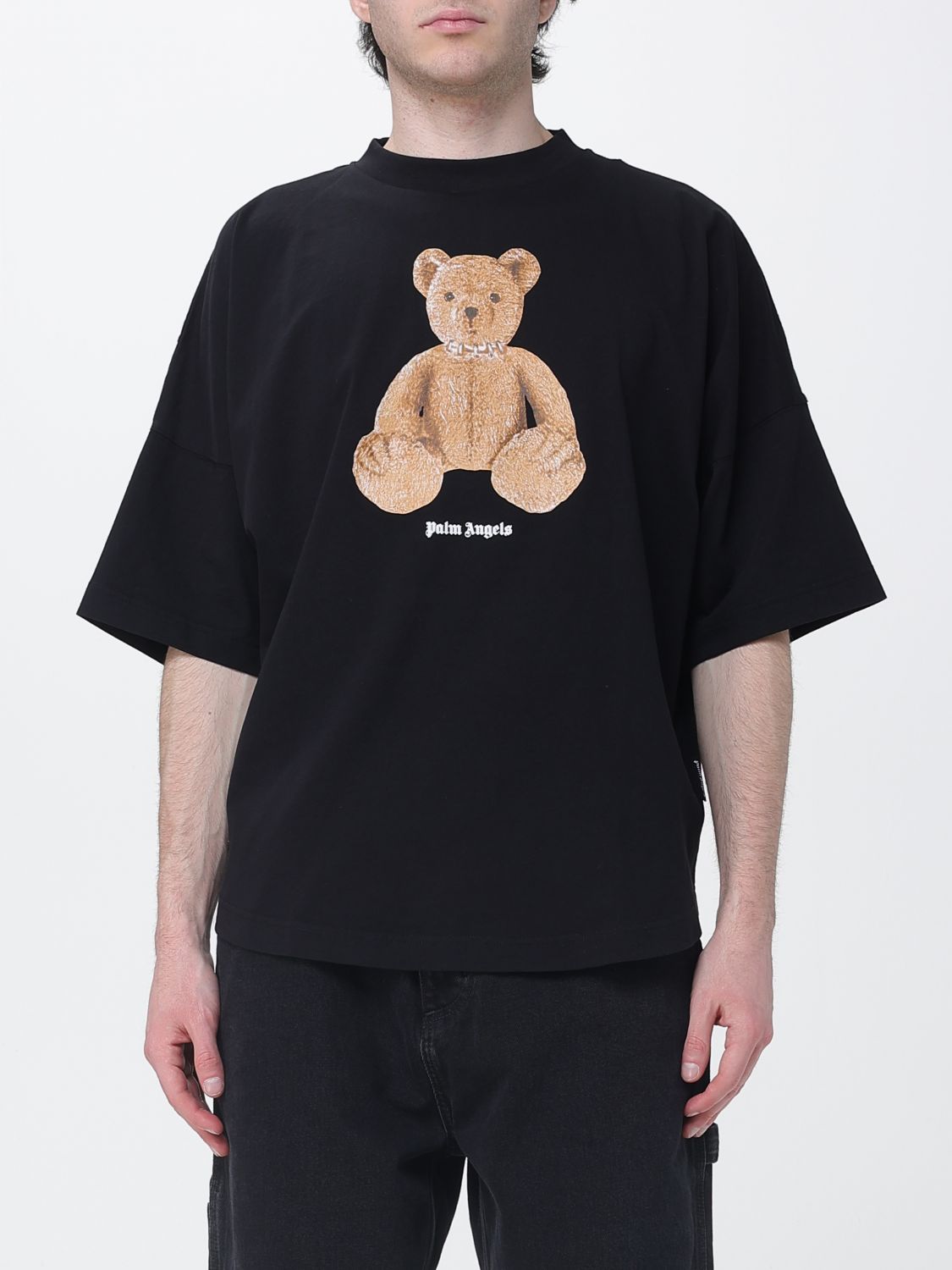 PALM ANGELS Teddy-Baumwoll-T-Shirt