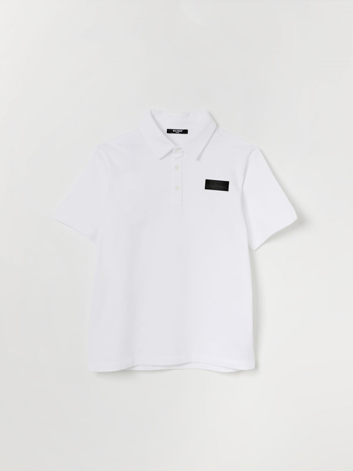 BALMAIN Baumwoll-Poloshirt mit Logo