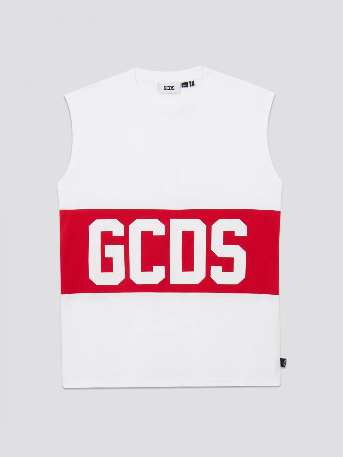 GCDS JUNIOR Canotta in cotone con logo