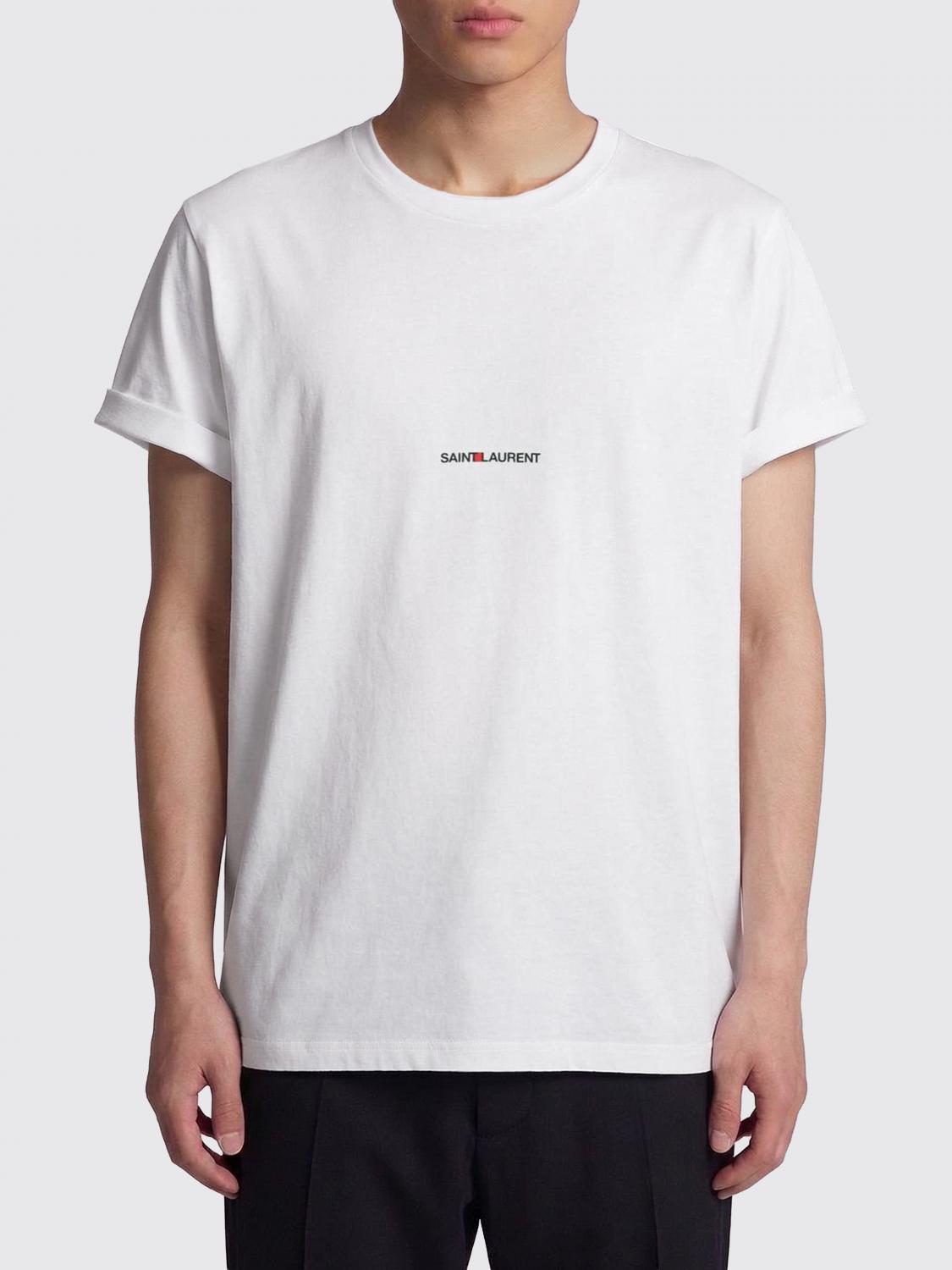 SAINT LAURENT Baumwoll-T-Shirt mit Logo
