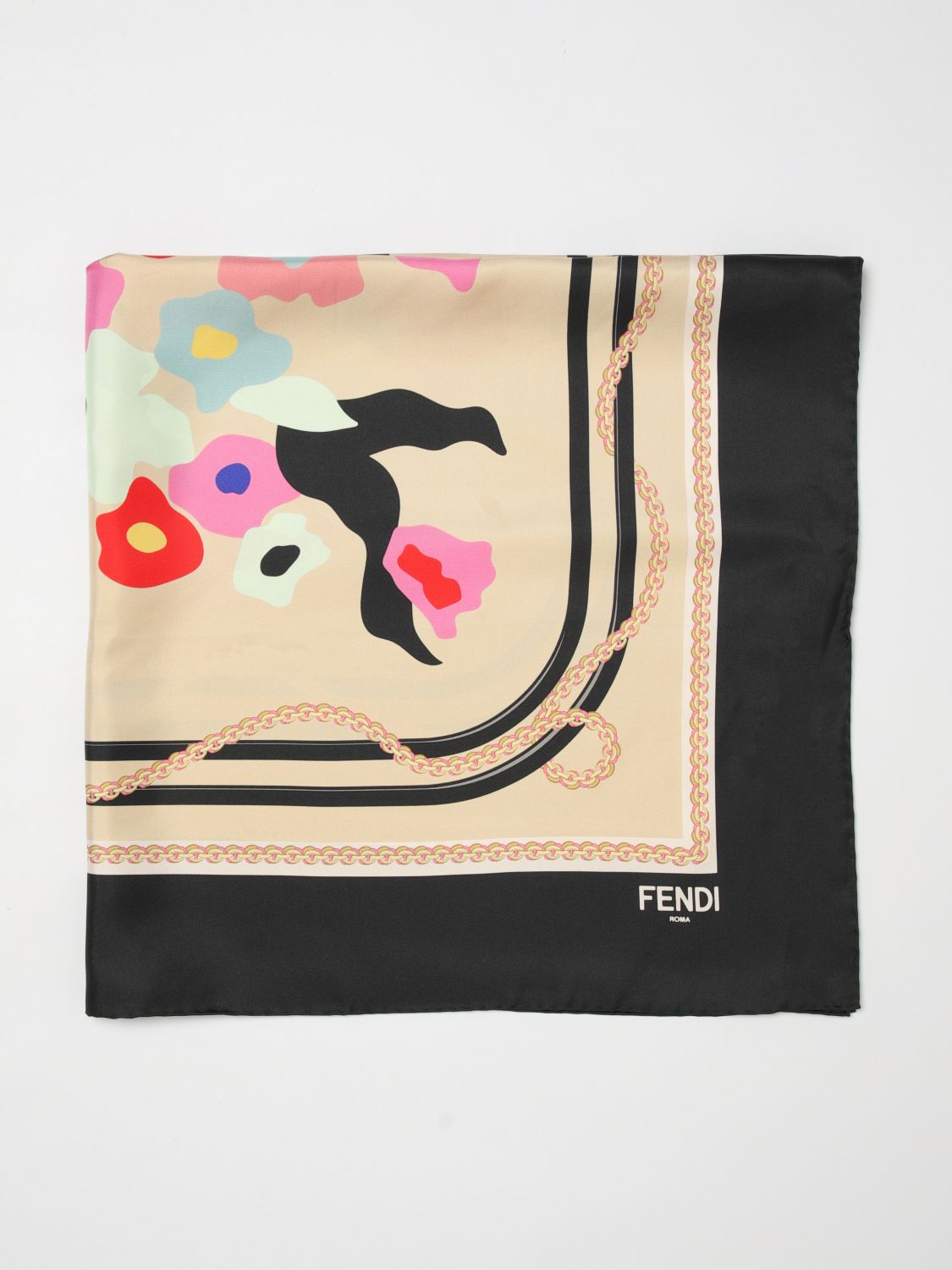 FENDI Foulard in seta stampato