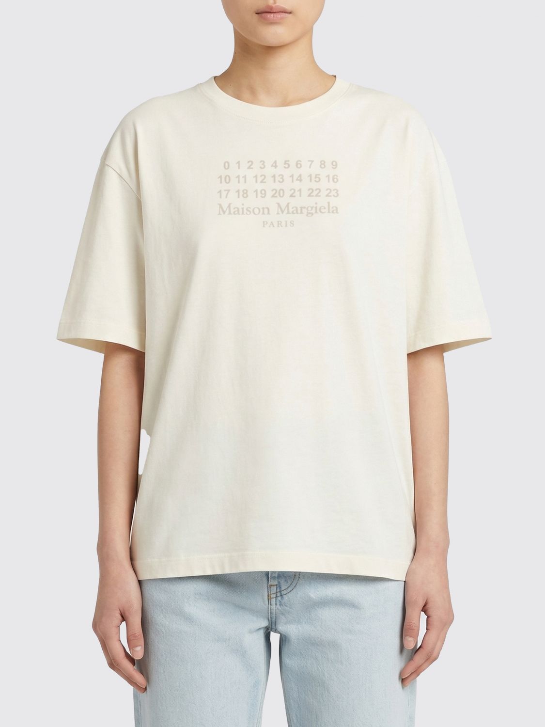 MAISON MARGIELA Cotton T-Shirts with Logo