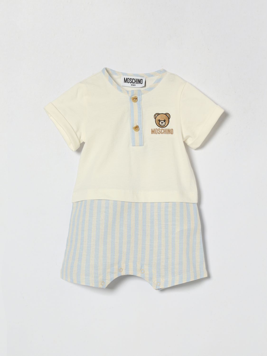 MOSCHINO Tuta in cotone e lino Teddy